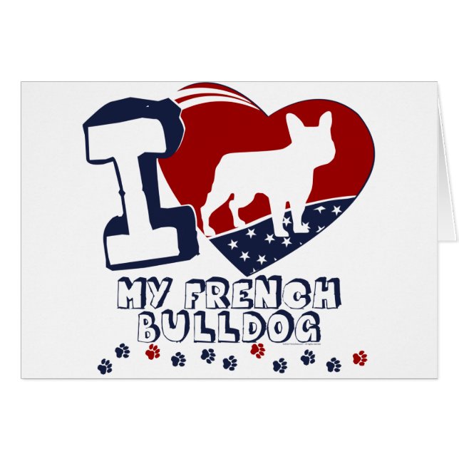Fransk bulldogg OBS kort (Framsidan Horizontal)
