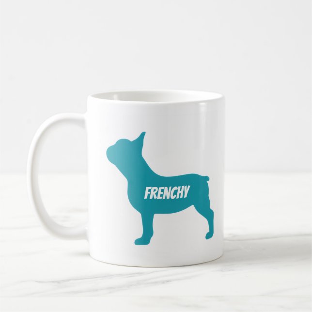 Fransk Bulldogg Pappa T-Shirt Kaffemugg (Vänster)