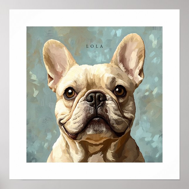 Fransk Bulldogg Personlig Utbildning Poster (Framsidan)