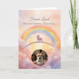 Fransk Bulldogg Rainbow Bridge Förlust av Husdjur  Kort