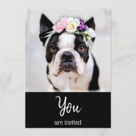 *~* Fransk Bulldogg Söt Franskis  Evenemangsinbjud Inbjudningar