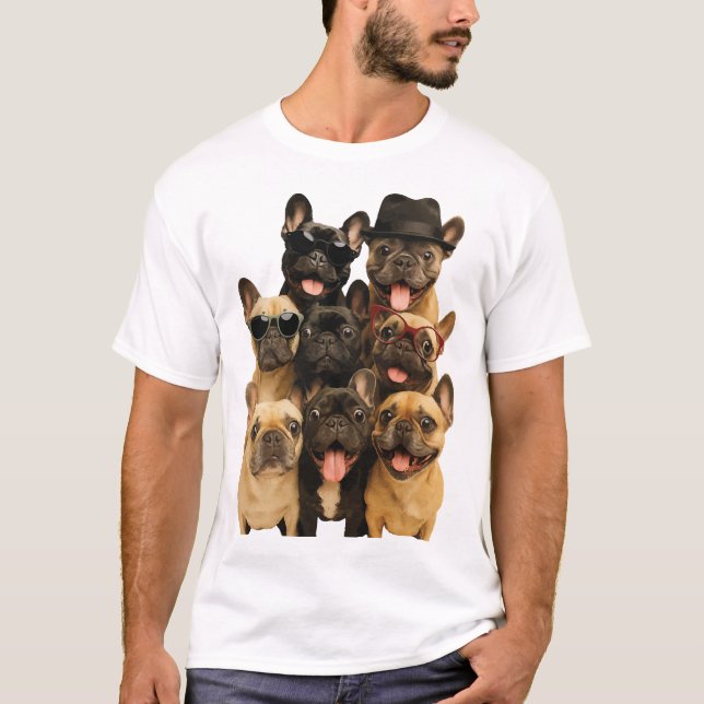 Fransk bulldogg t shirt (Framsida)