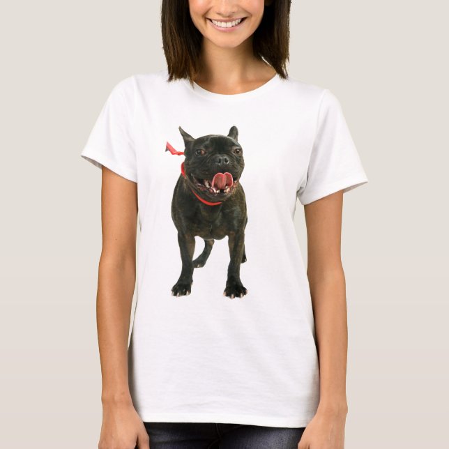 Fransk bulldogg t-shirt (Framsida)