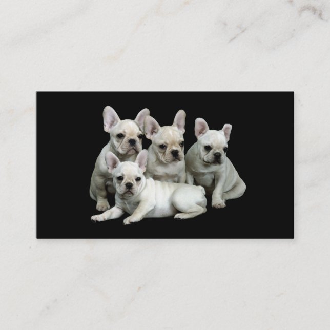 Fransk bulldoggavelsdjurvisitkort visitkort (Framsida)