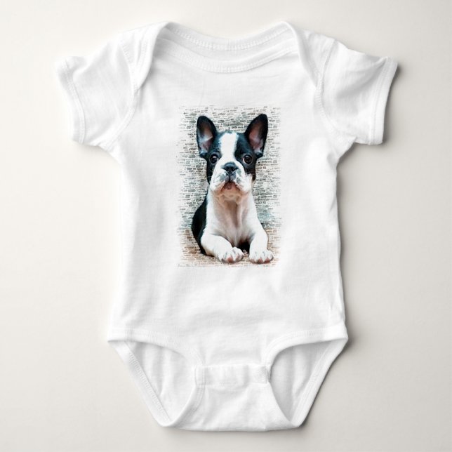 Fransk bulldoggbebisT-tröja Tee (Framsida)