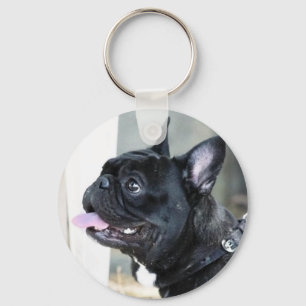 Fransk bulldogghund nyckelring