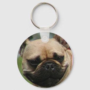 Fransk bulldoggkeychain nyckelring