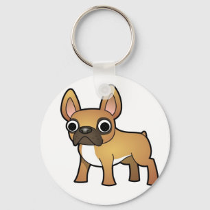 Fransk bulldoggkeychain nyckelring