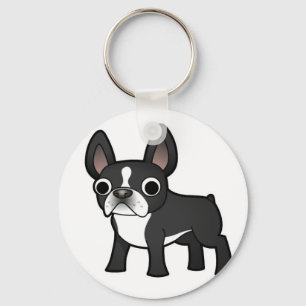fransk bulldoggkeychain nyckelring