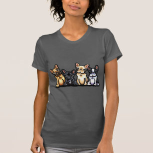 Fransk bulldoggkvartett tee