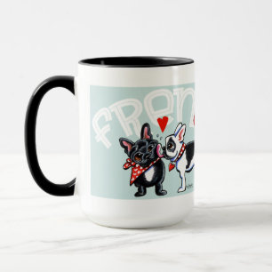 Fransk bulldoggkyss mugg