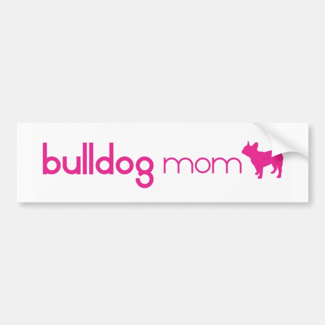 Fransk bulldoggmamma bildekal (Framsidan)