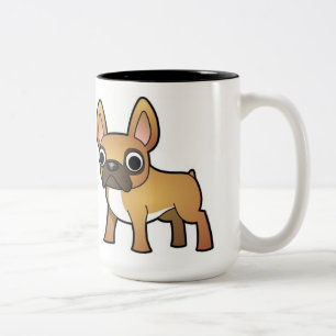 Fransk bulldoggmugg Två-Tonad mugg