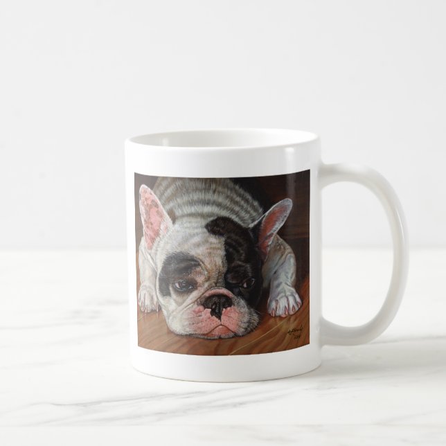 Fransk bulldoggmuggkopp kaffemugg (Höger)