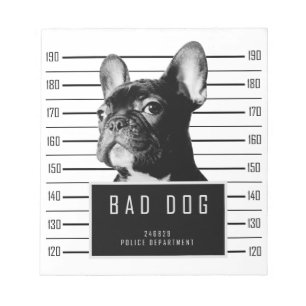 Fransk bulldoggMugshotskjorta Anteckningsblock
