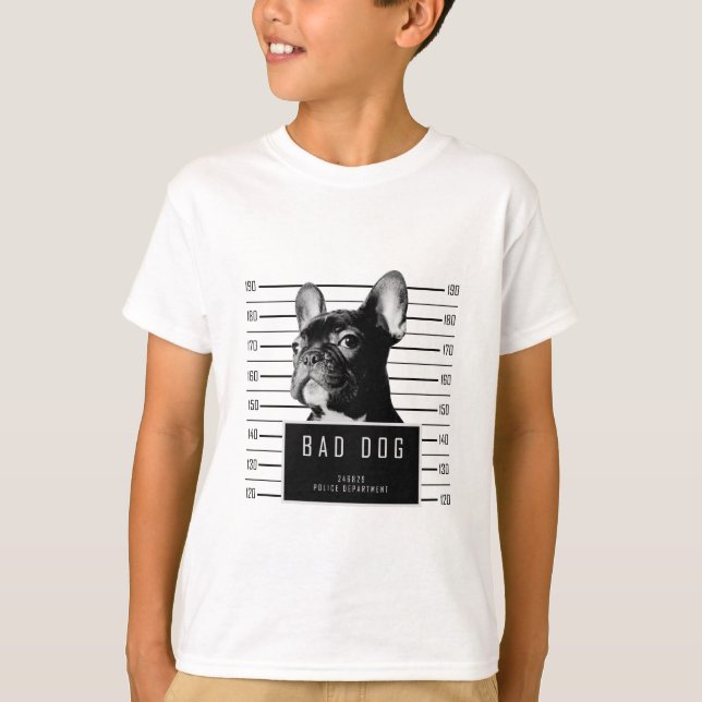Fransk bulldoggMugshotskjorta Tee (Framsida)