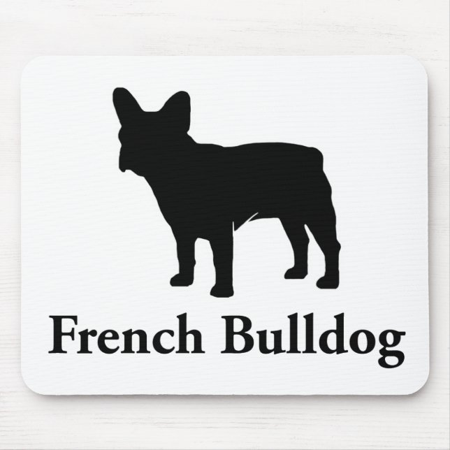 Fransk bulldoggSilhouette Musmatta (Framsidan)