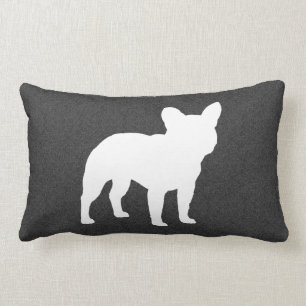 Fransk bulldoggSilhouetteFrenchie hund Lumbarkudde