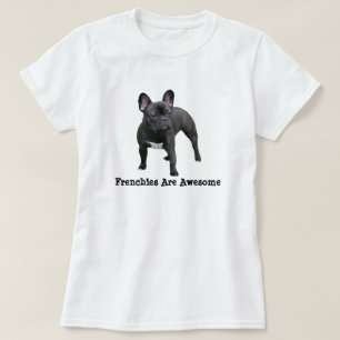 Fransk bulldoggskjorta tee shirt