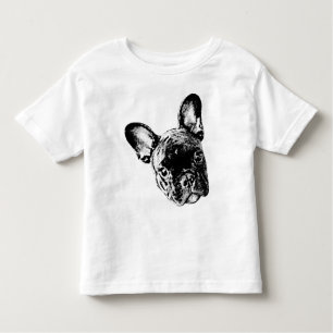 Fransk bulldoggspädbarnskjorta t shirt