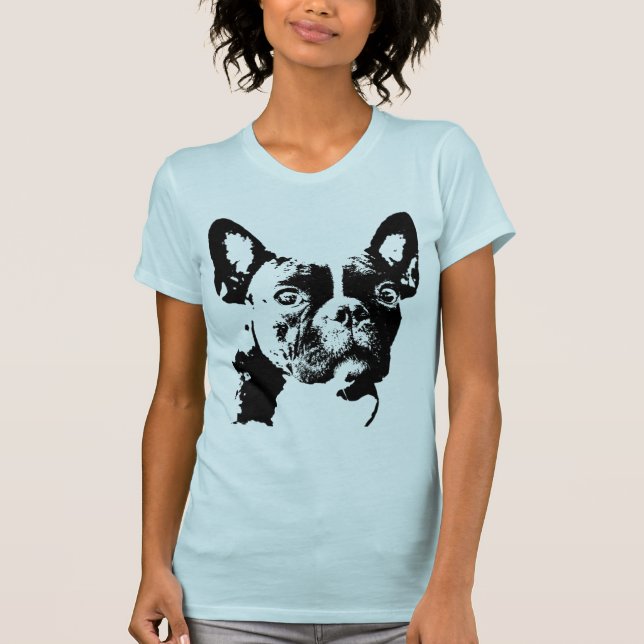 Fransk bulldoggT-tröja T Shirt (Framsida)