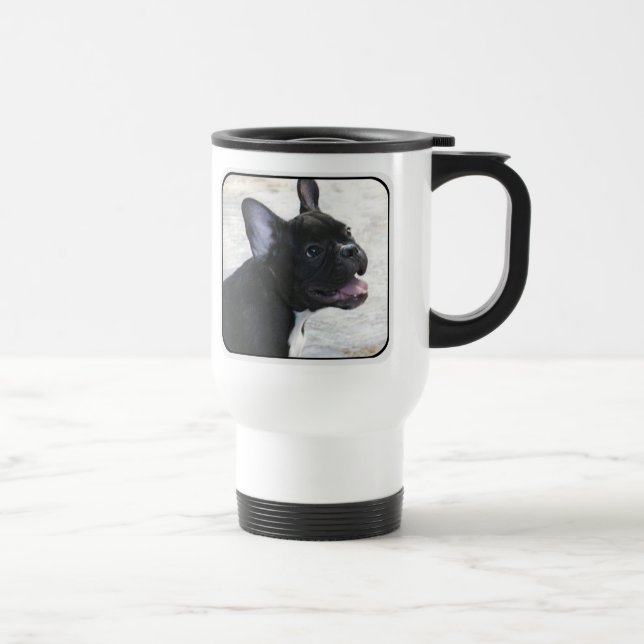 Fransk bulldoggtravel mug resemugg (Höger)