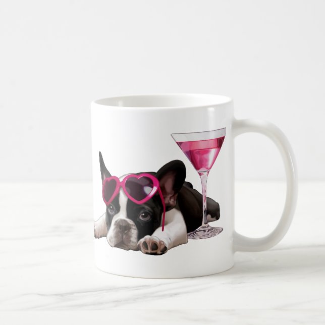 Fransk bulldoggvalp kaffemugg (Höger)