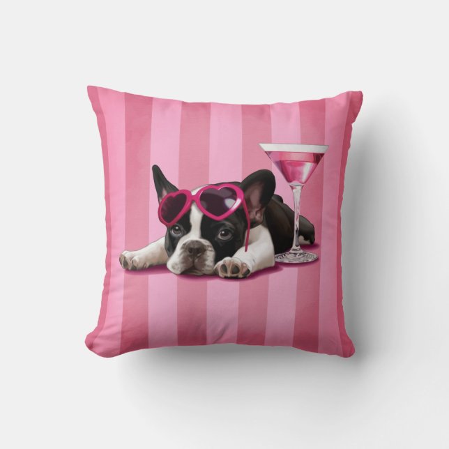 Fransk bulldoggvalp kudde (Framsida)