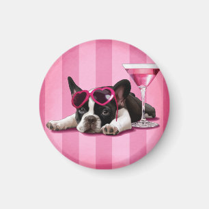 Fransk bulldoggvalp magnet