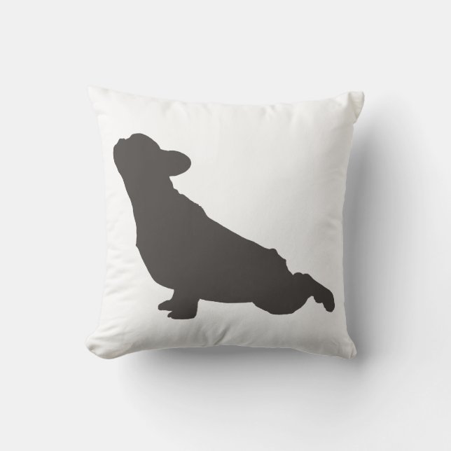 Fransk bulldoggYoga poserar Kudde (Framsida)