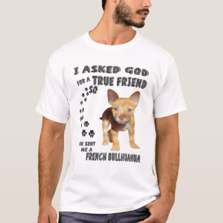 Fransk Bullhuahua Quote Mamma Print, Bulldog Chihu T Shirt