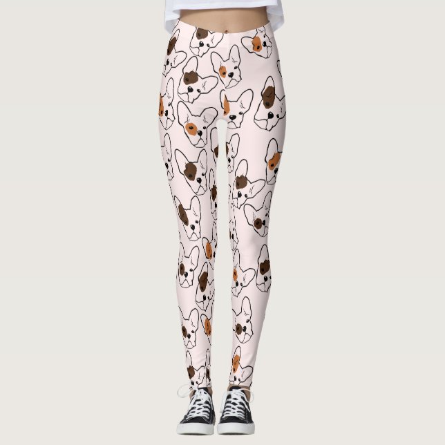 Fransk Bullhundskinn Leggings (Framsida)
