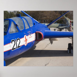 Fransk Byggt Fouga Magister-tränare Poster