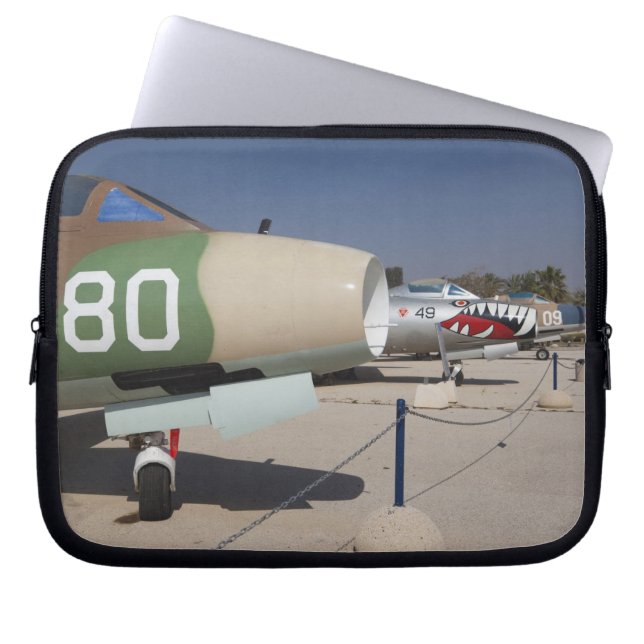 Fransk byggt Mystere fighter Laptop Sleeve (Framsidan)