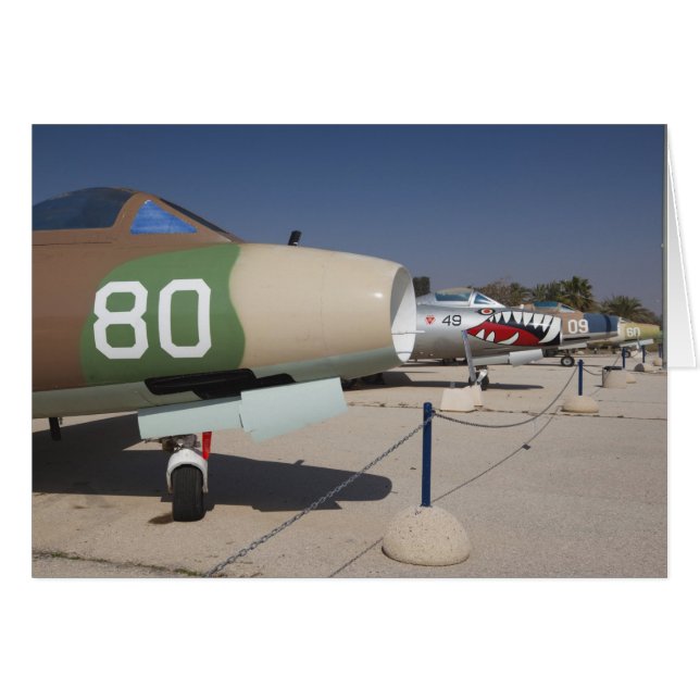 Fransk-byggt Mystere-kombattant Hälsningskort (Framsidan Horizontal)