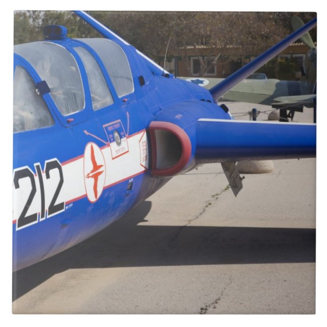 Fransk Byggt utbildare för Fouga Magister Kakelplatta (Framsidan)