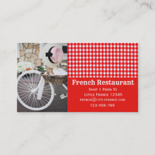 Fransk cafe Patisserie restaurangverksamhet Visitkort