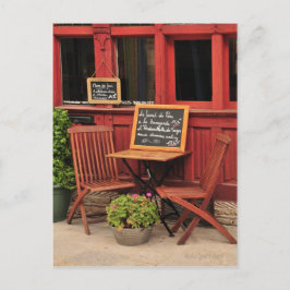 Fransk Cafe-vykort Vykort
