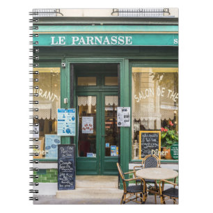 Fransk cafes: Versailles mysiga scen. Anteckningsbok
