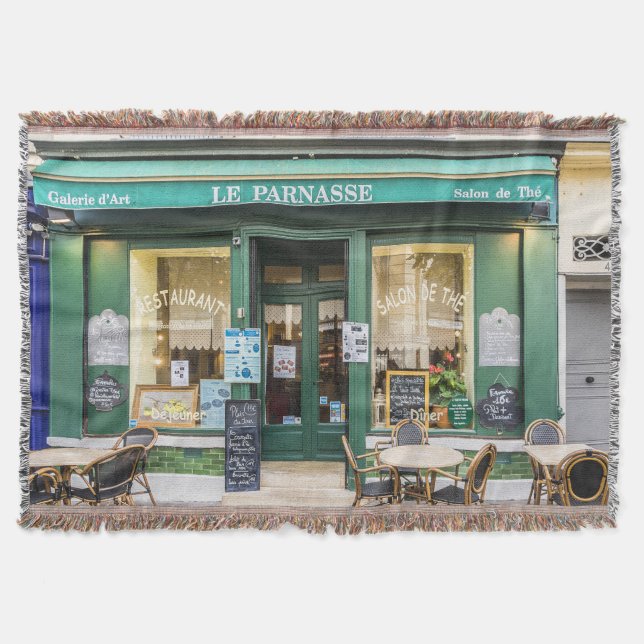 Fransk cafes: Versailles mysiga scen. Filt (Framsidan)