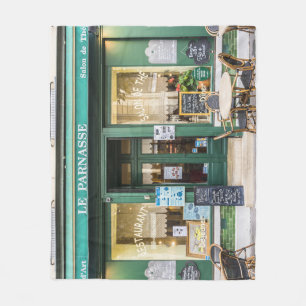 Fransk cafes: Versailles mysiga scen. Fleecefilt