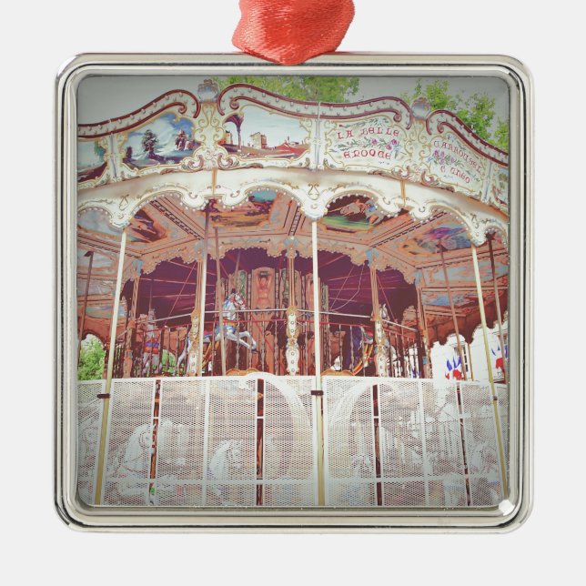 Fransk carousel julgransprydnad metall (Framsidan)
