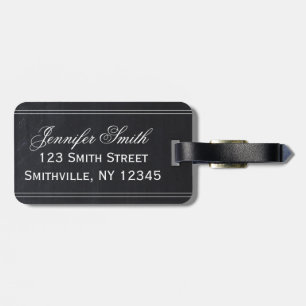 Fransk Chalkboard Luggage Tag Bagagebricka