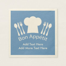 Fransk Chef Bon Appetit Lägg till egen text