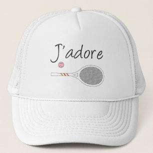 Fransk Chic J'adore Tennis Player Design Keps