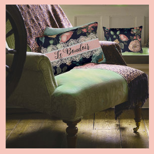 Fransk Chic Le Boudoir Noir Vintage Snöre Ro Prydnadskudde