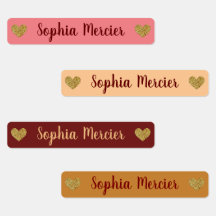 Fransk chique - Stryk på etiketter flickor kläder