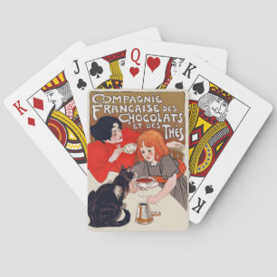 Fransk Chocolate Party Steinlen Art Casinokort