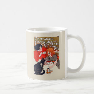 Fransk Chocolate Party Steinlen Art Kaffemugg