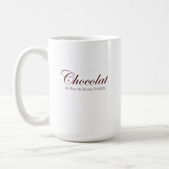 Fransk Chocolate Vintage Paris Mugg (Vänster)